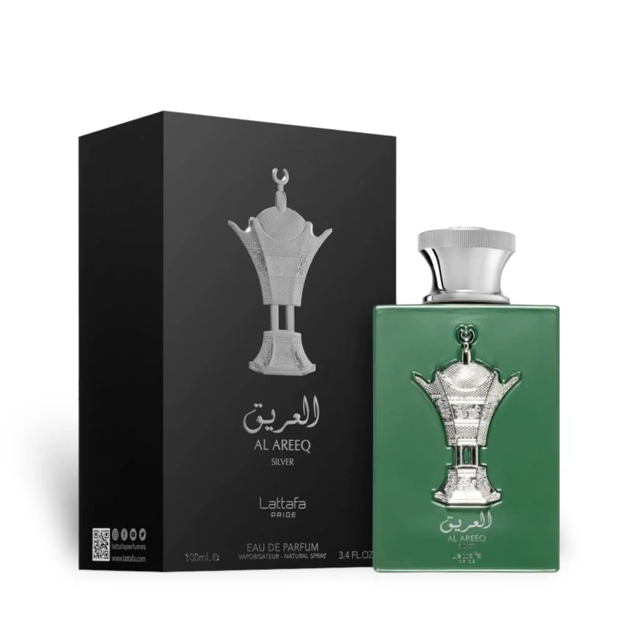 AL AREEQ SILVER 100ml Eau De Parfum by Lattafa Pride - fragrance