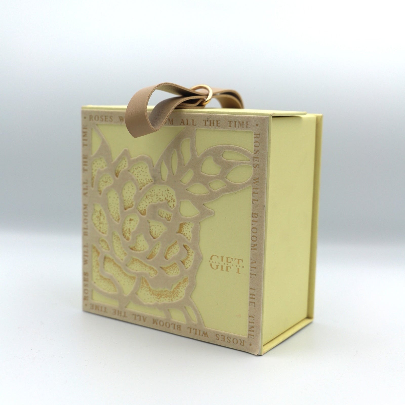 Floral gift box - 2 COLOR VARIANTS - Beige - Gift box
