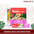 HENNA NAIL DECORATION PASTE - RaniKONE - 72g Extra Dark Reddish - Henna
