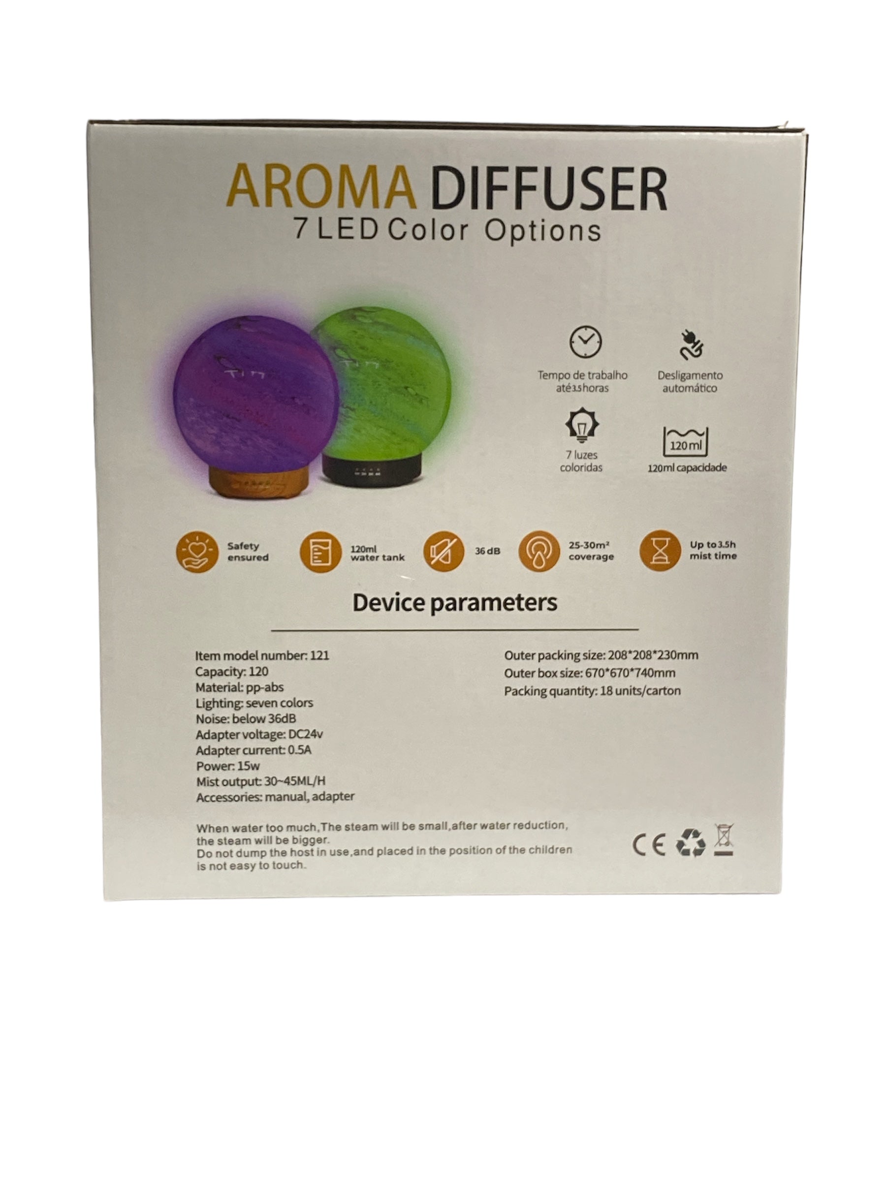 LED crystal ball diffuser - Electric