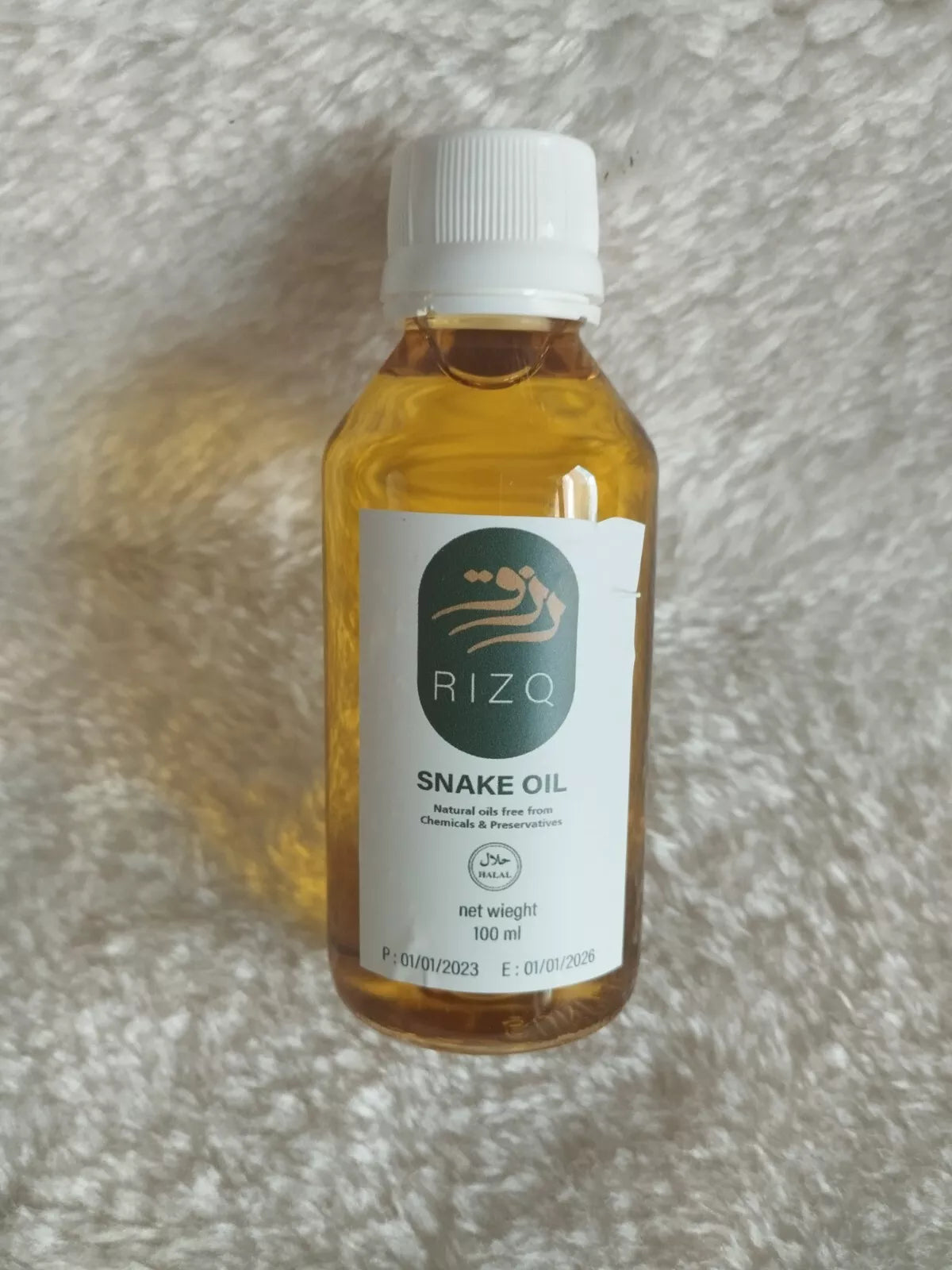 Natural Snake oil by RIZQ For hair - Hair oil