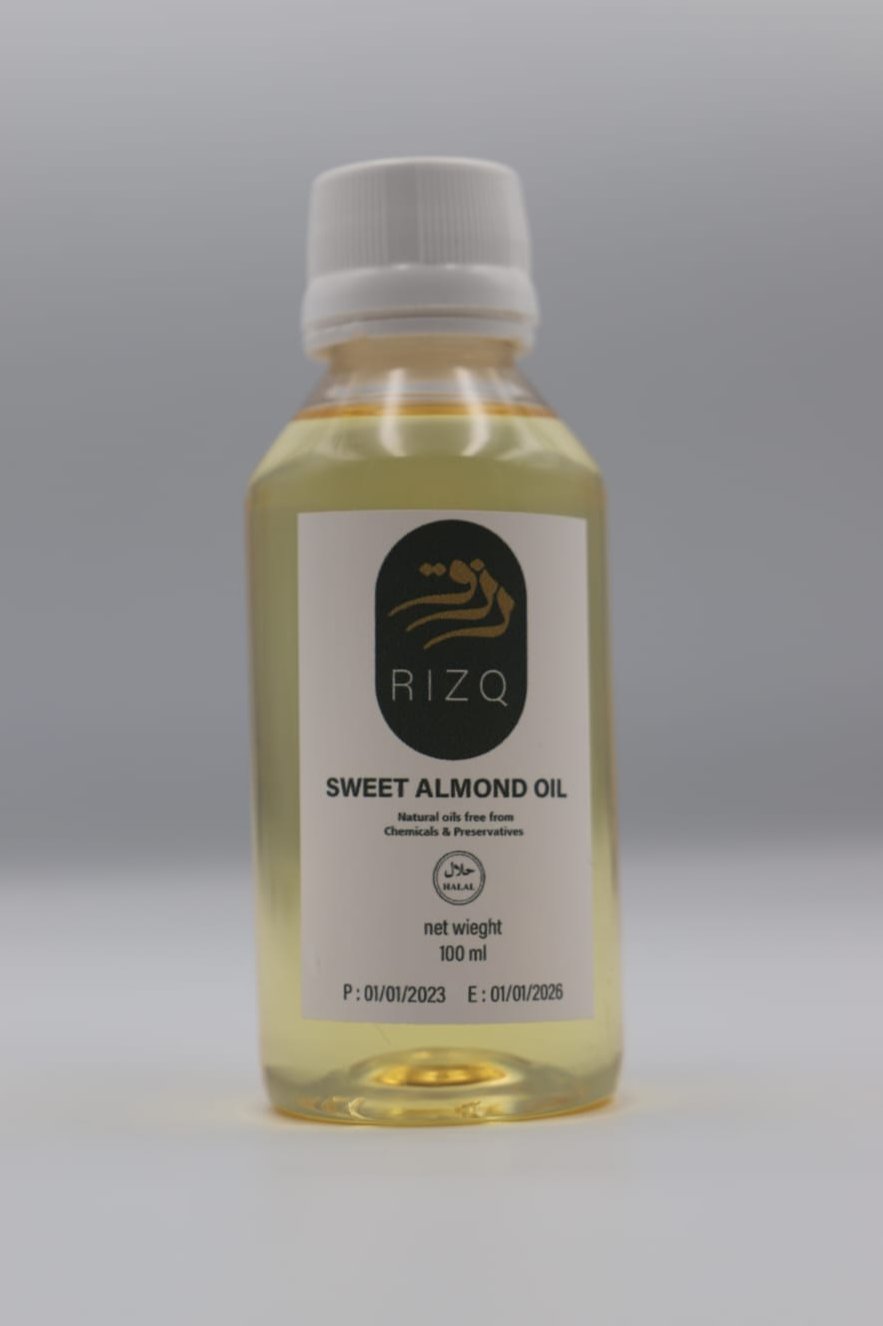 Natural Sweet Almond oil by RIZQ For skin & hair - Hair oil